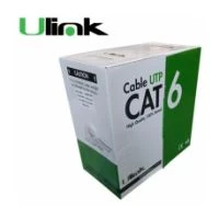 CABLE RED UTP CAT.6 CAJA 305MT 100% COBRE  GRIS ULINK