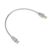 CABLE PATCH CORD CAT.5E 0,5M PTO/PTO-GRIS ULINK