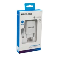 CARGADOR USB 3.0 C/CABLE MICRO USB QC620 PHILCO