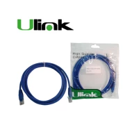 CABLE PATCH CORD CAT.5E 1,0M(3FT) PTO/PTO/AZUL/0210021 ULINK