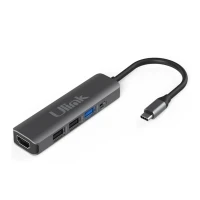 ADAPTADOR/CABLE USB C TIPO HUB 5 EN 1 5 USB Y 1 HDMI/UL-ADC502 ULINK