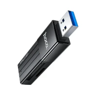 CARD READER SD/MICRO SD HASTA 2TB 5 GBPS USB3.0 HB20 HOCO