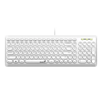 TECLADO PC USB SLIMSTAR Q200/BLANCO GENIUS