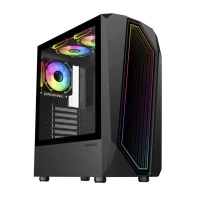 GABINETE GAMER TIME BANDIT/2 FAN TOP RGB 1 FAN REAR/SIN FUENTE GAMEMAX