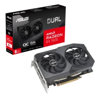 TARJ. VIDEO PCI EXP. 8GB GDDR6 AMD RADEON RX  7600/DUAL-RX7600-O8-V2 ASUS