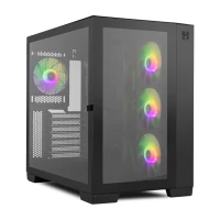 GABINETE GAMER HUMMER ASTRA BLACK VIDRIO TEMPLADO/4 FAN ARGB/S FUE NOX