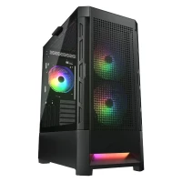 GABINETE GAMER DUOFACE RGB BLACK 3 F/ARGB /MATX/SIN FUENTE COUGAR