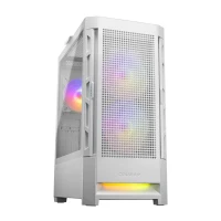 GABINETE GAMER DUOFACE RGB WHITE 3 F/ARGB /MATX/SIN FUENTE COUGAR